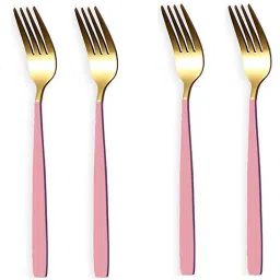 Luxury Gold Dinner & Cutlery Forks - Dishwasher Safe for Home & Restaurant Stainless Steel Dinner Fork Set-22