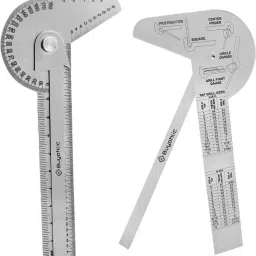 Multi Purpose Protractor Square Rule Centre Finder Drill Point Gauge Hand Tools Snap Gauge-17