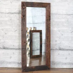 Driftwood, Reclaimed Wood Wall Mirror Frame Small for Living Room, Bedroom Bathroom Mirror-image-47