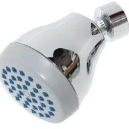 Round Blue Overhead Shower Head (Chrome Finish) CP ABS Fixed Mount-19