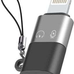 Sreebalaji Grey Type C Female to Lightning Male Adapter with Thread Iphone Connector Phone Converter-image-92