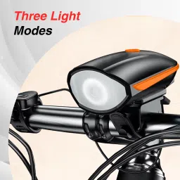 airsound 3-in-1 Rechargeable & Waterproof Cycle Light (3 Modes) |Cycle Light with Horn LED Front Light image 4