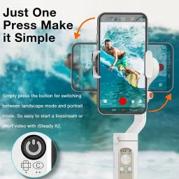 Cospex X2 3-Axis Gimbal Stabilizer for Smartphone - Handheld Phone Gimbal 3 Axis Gimbal for Mobile image 5