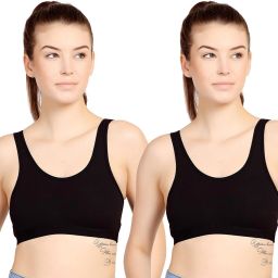 Pack of 2 Women Sports Non Padded Bra-image-4
