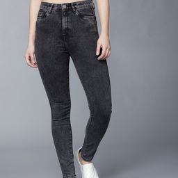 Tokyo Talkies Women Grey Super Skinny Fit High-Rise Clean Look Stretchable Jeans-image-95