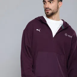 PUMA Motorsport Mercedes-AMG Petronas F1 Statement Relaxed Hooded Pure Cotton Sweatshirt-picture-22