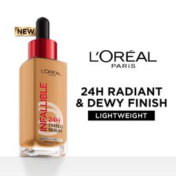 LOreal Paris Infallible 24H Lightweight Dewy Tinted Serum Foundation 30ml - Medium-Tan 5-6-21