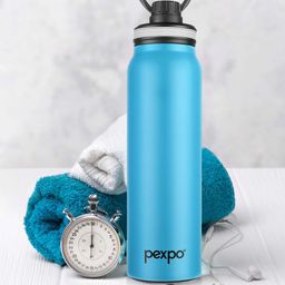 Pexpo AUSTIN Double wall Thermosteel 740ml Hot & Cold Blue Insulated Bottle-33