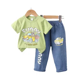 StyleCast x Revolte Boys Printed Round Neck T-shirt With Trousers-picture-14