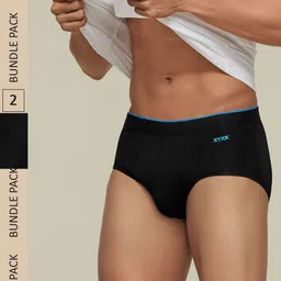 XYXX Men Solid Pack Of 2 Uno IntelliSoft Micro Modal Brief-picture-18