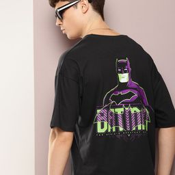 Kook N Keech Batman Men Batman Printed Oversized T-shirt-image-28