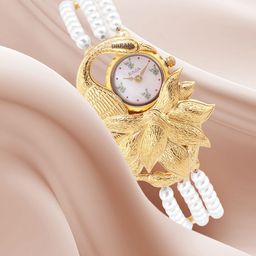 Titan Women Printed Dial & Bracelet Style Beaded Straps Analogue Watch 95171YM01-image-28