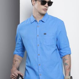 The Indian Garage Co Slim Fit Opaque Casual Shirt-image-91