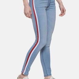 Campus Sutra Women Blue Super Skinny Fit High-Rise Clean Look Jeans-image-92