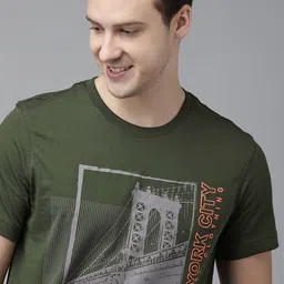 Van Heusen Athleisure NY Chest Print Crew Neck Short Sleeve T-Shirt-image-15
