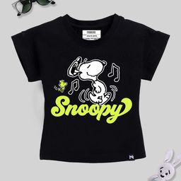 YK X Minute Mirth Peanuts Printed Extended Sleeves Cotton Tshirt-image-43