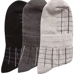N2S NEXT2SKIN Men Pack Of 3 Seamless Checked Ankle-Length Socks-15