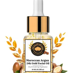 THE GLOW RITUALS Illuminating Hydrator Moroccan Argan 24k Gold Facial Oil 10ml-32