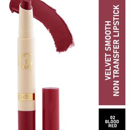 MATTLOOK Velvet Smooth Non-Transfer Long Lasting & Water Proof Lipstick - Blood Red-4