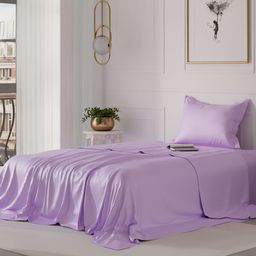 Stoa Paris Date Nigh 300 TC Flat Single Bedsheet with 1 Pillow Cover-image-78