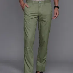 Louis Philippe Sport Men Tapered Fit Smart Casual Chinos Trousers-image-17