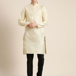 SOJANYA Ethnic Motifs Silk Cotton Kurta-image-87