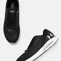 UNDER ARMOUR Men Black Woven Design HOVR Sonic 4 Running Shoes-image-32