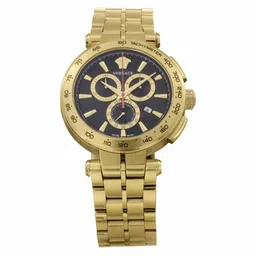 Versace Men Brass Dial & Stainless Steel Straps Analogue Chronograph Watch VE6CA0623-image-27