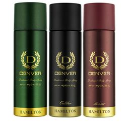 Denver Men Set Of 3 Deodorants- Hamilton Caliber + Hamilton + Hamilton Honour- 200ml Each-9