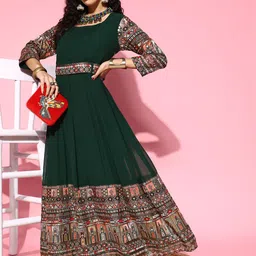 Kvsfab Women Gorgeous Ethnic Motifs Gown for Days-image-64