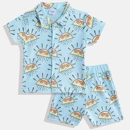 Moms Love Infant Boys Conversational Printed Pure Cotton Clothing Set-image-53