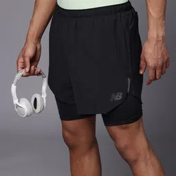 New Balance Men Fast Drying Q Speed 5 Inch 2 in 1 Sports Shorts-image-26