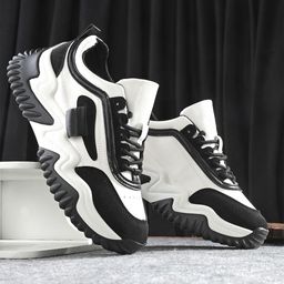 Roadster Women White & Black Colourblocked Walking Sports Shoes-53