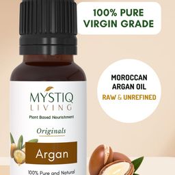 MYSTIQ LIVING Pure Cold Pressed & Natural Moroccan Argan Oil for Face & Hair - 15 ml-34