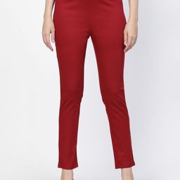 Vastraa Skinny Fit Smart Cigerette Trousers-image-94
