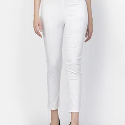 Vastraa Fusion Women Skinny Fit Smart Cigarette Trousers-image-99