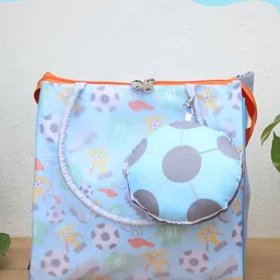 ROSADA Kids Football Champ Printed Lightweight Waterproof Oversized Shopper Tote Bag-25