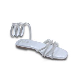 Sana K Luxurious Footwear Women Party Open Toe Flats with Bows-image-83