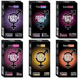 noTTy Boy Set Of 6 Extra Lubricated Condoms with Disposal Pouches - 10 Pcs Each-23