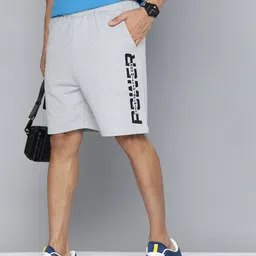 HRX by Hrithik Roshan Men Lifestyle Typography Printed Terry Shorts-image-68