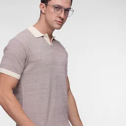 French Connection Contrast Polo Collar Bio Finish Pure Cotton T-shirt-image-57