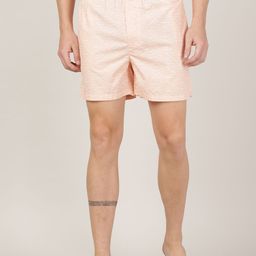 MERCHANT MARINE Men Peach-Coloured & White Printed Pure Cotton Boxers-picture-4