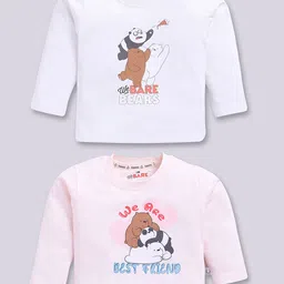 YK X Tinyo Infant Boys Pack of 2 Assorted Printed Pure Cotton T-shirts-7