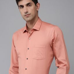 Arrow Pure Cotton Manhattan Slim Fit Self-Design Textured Formal Shirt-image-40