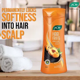 JOY Hair Fruits Long & Silky Conditioning Shampoo with Apricot & Peach - 340 ml image 4