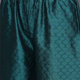 Varanga Ethnic Motifs Yoke Design Regular Sequinned Kurta with Trousers & Dupatta image 3