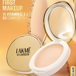 Lakme Makeup+Skincare VitC Superglow Skin Perfecting SPF20 Compact 8g - Sand 16 image 2