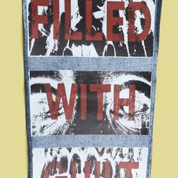 bene kleed Bene KleedMen Mood Switch Oversized Denim Jacket with 1 Detachable Back Patch image 5