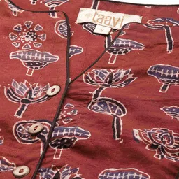 Taavi Hand Block Printed Cotton Non Paded Without Lining Blouse image 4