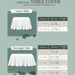 Kuber Industries Black Printed 4-Seater Rectangular Table Cover image 5